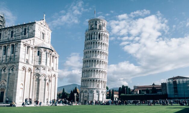 Reduced Curvature of the Leaning Tower of Pisa